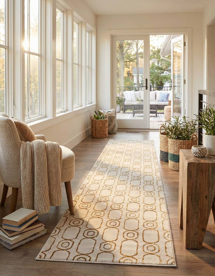 Detail image of  2' 7 x 12' Vogue Geo Runner Rug