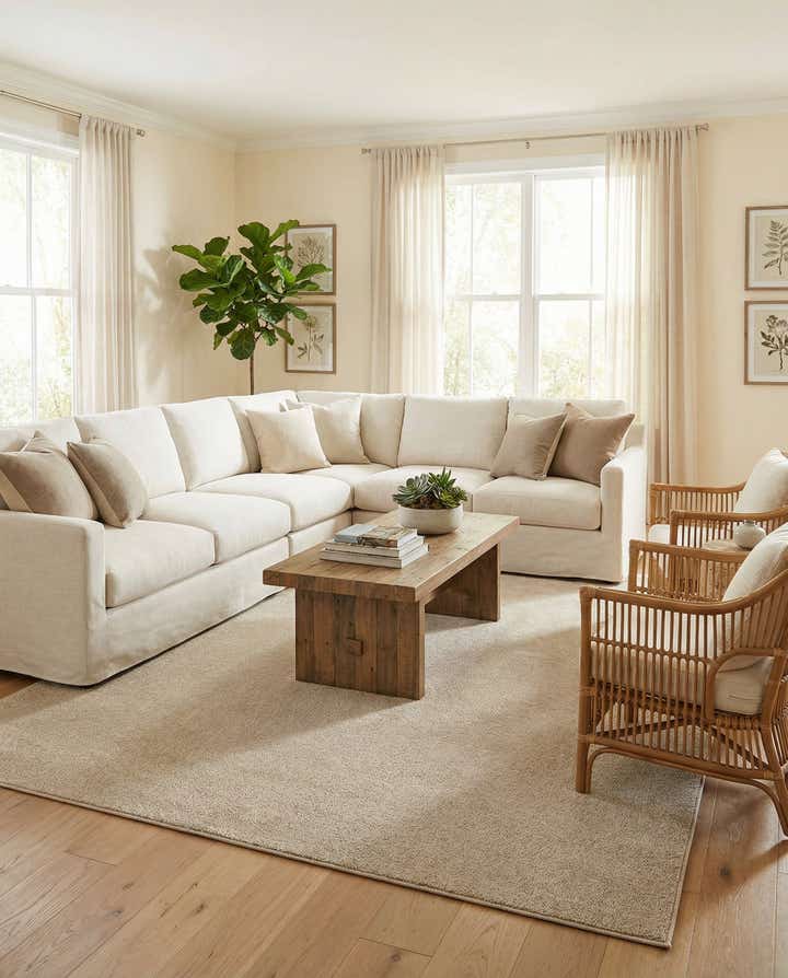10' x 14' Easy-Clean Solid Indoor / Outdoor Rug