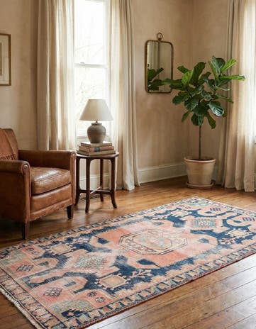 3' 3 x 6' 4 Hand Knotted Ultra Vintage Persian Wool Rug