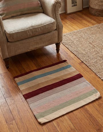 2' 5 x 2' 5 Hand Woven Pillow Wool Square Rug