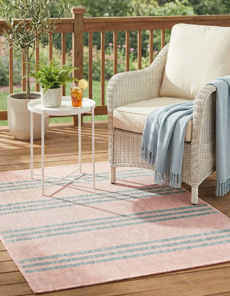 Detail image of 2' x 3'  Washable Jill Zarin Anguilla Indoor / Outdoor Rug