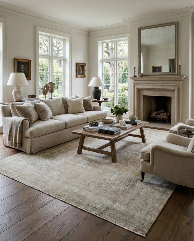 Detail image of 9' 3 x 13' Hand Knotted Ultra Vintage Persian Wool Rug