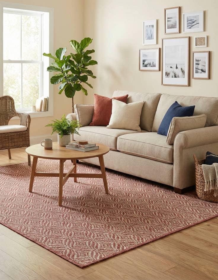 Detail image of 4' x 6'  Washable Trellis Indoor / Outdoor Rug