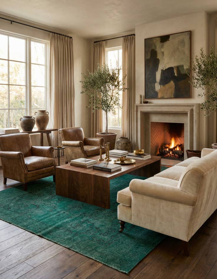 Detail image of 6' 6 x 8' 8  Hand Knotted Ultra Vintage Persian Wool Rug