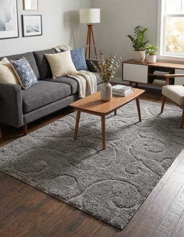 4' x 6' Botanical Shag Rug