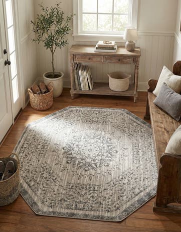 Gray Derbyshire Octagon Rug