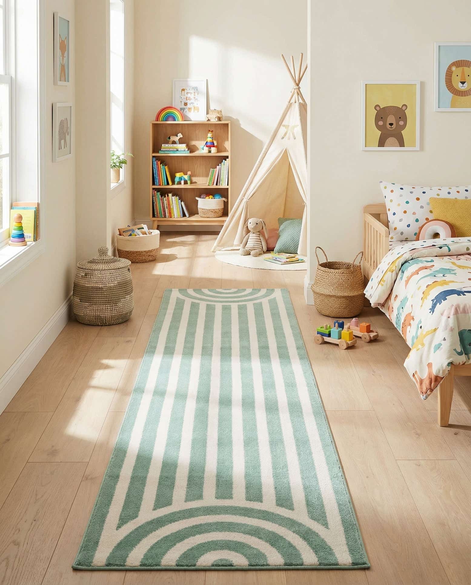 2' x 8' Whimsy Kids Runner Rug