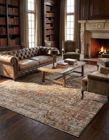 9' 8 x 12' 4 Vintage Royal Wool Rug