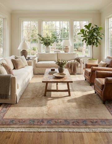 8' x 11' 4 Hand Knotted Tibet Wool Rug