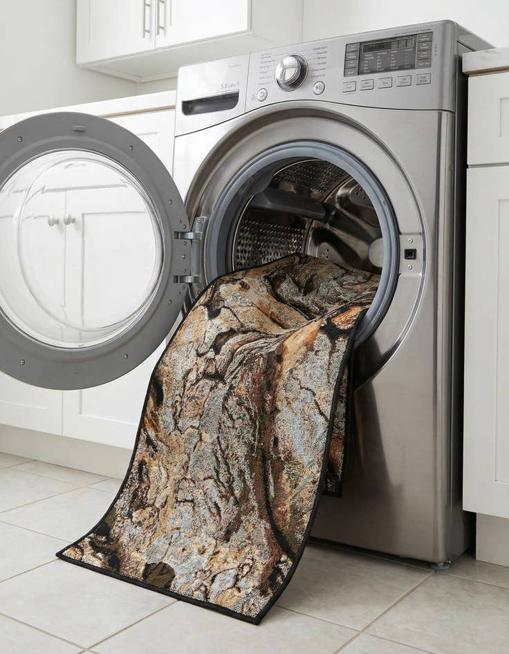 Detail image of  2' x 8'  Washable Modern Indoor / Outdoor Runner Rug