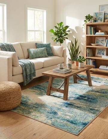 4' x 6' Washable Theia Rug