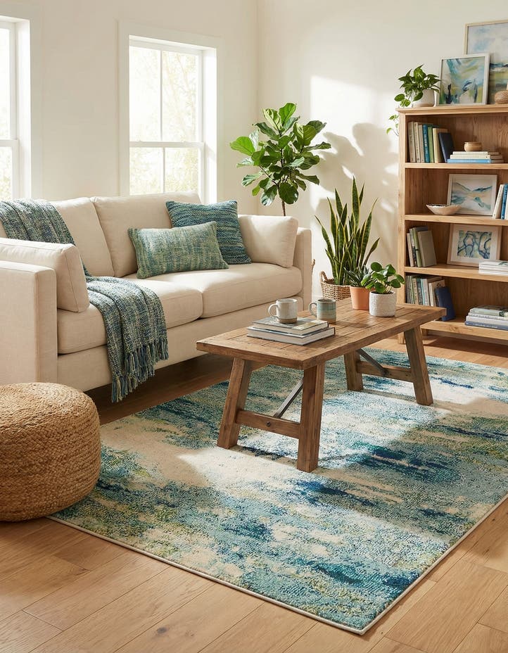 4' x 6' Washable Theia Rug