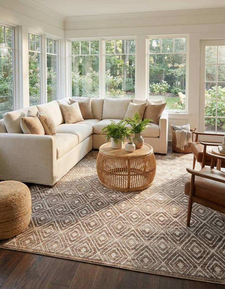 Detail image of 10' 8 x 14' Hermitage Rug