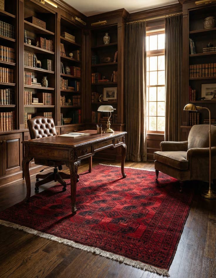 Detail image of 8' x 9' 4 Hand Knotted Balouch Persian Wool Rug