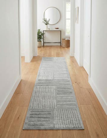Gray Hanahan Runner Rug
