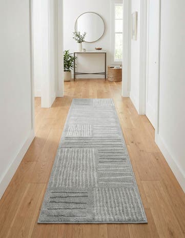 Gray Hanahan Runner Rug