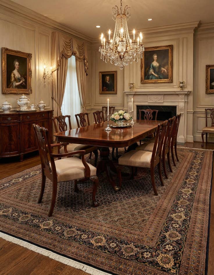 Detail image of 8' x 12' 2 Tabriz Mahi Rug