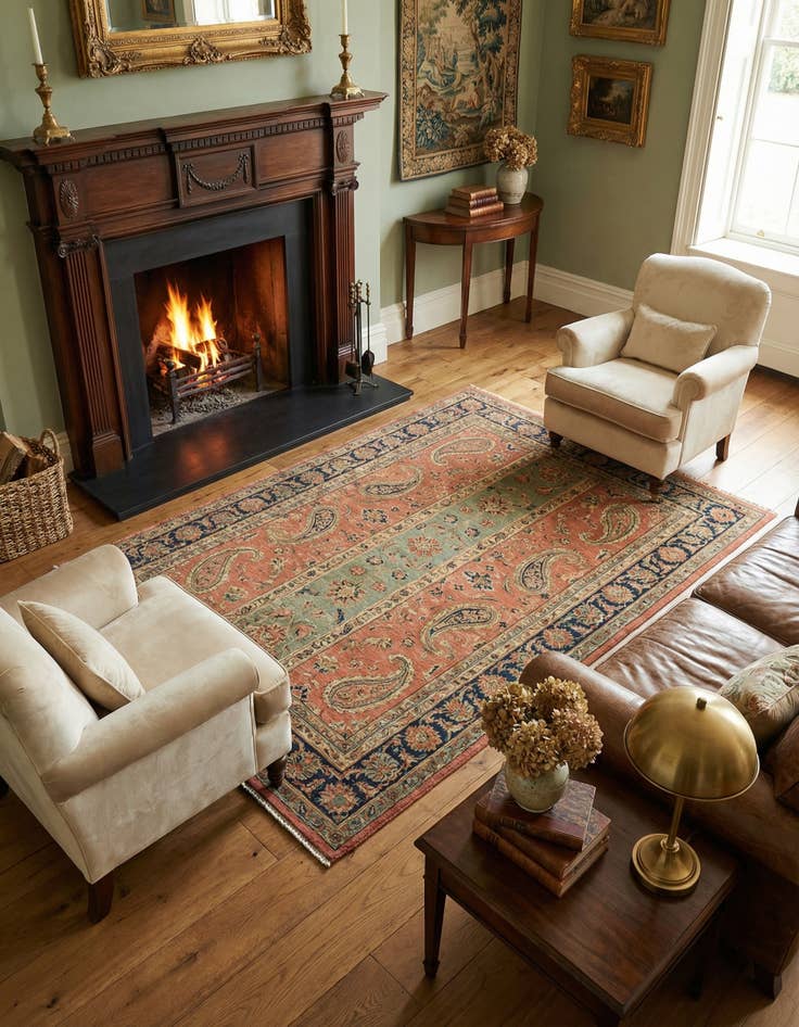 Detail image of 5' 10 x 7' 10  Hand Knotted Ariana Ziegler Rug