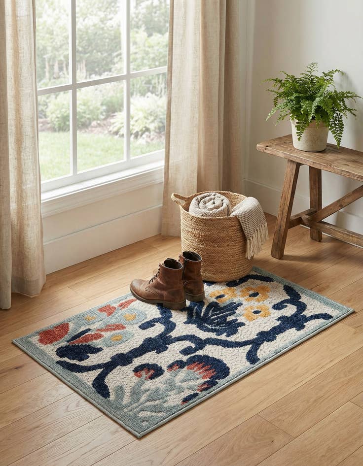 Detail image of 2' x 3' Easy-Clean Belize Indoor / Outdoor Rug