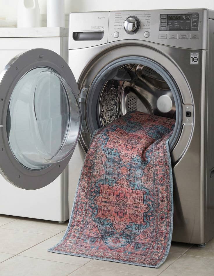 Detail image of 2' x 10'  Washable Maahru Runner Rug