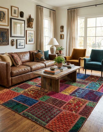 5' 10 x 7' 6 Hand Knotted Ultra Vintage Persian Wool Rug