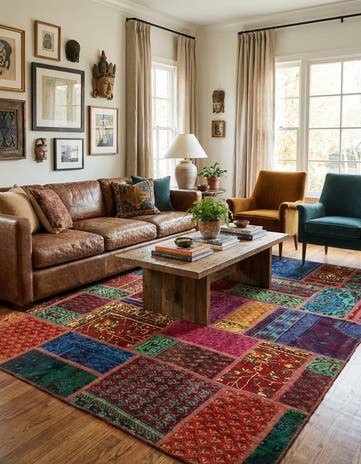 5' 10 x 7' 6 Hand Knotted Ultra Vintage Persian Wool Rug