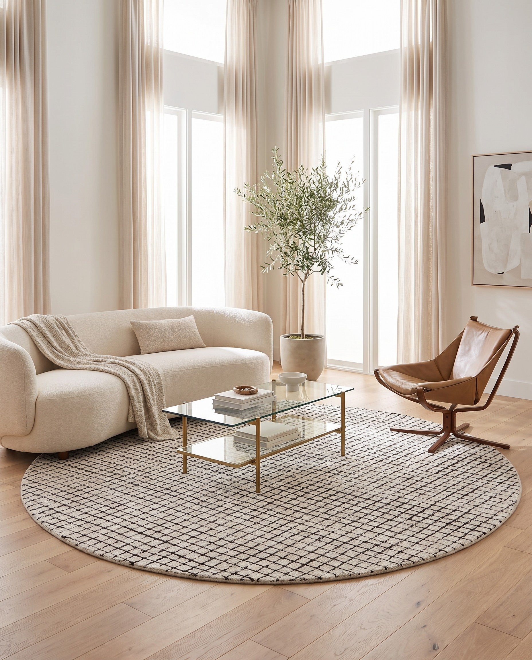 8' x 8' Heritage Line Wool Round Rug