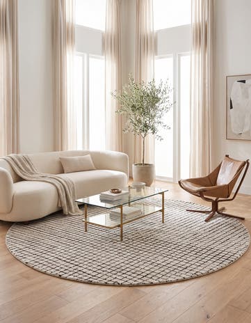 8' x 8' Heritage Line Wool Round Rug