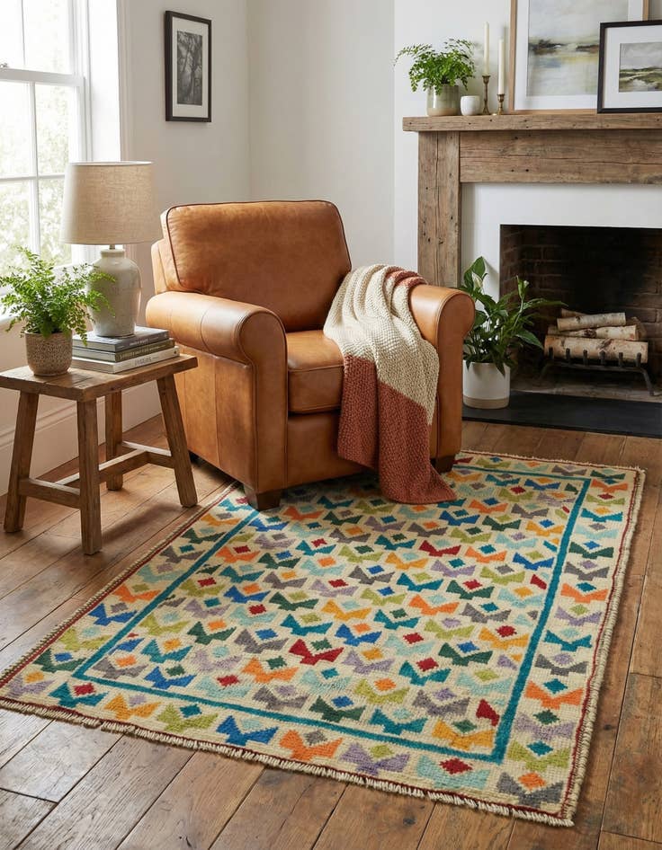 Detail image of 2' 10 x 4' 3  Hand Knotted Balouch Rug