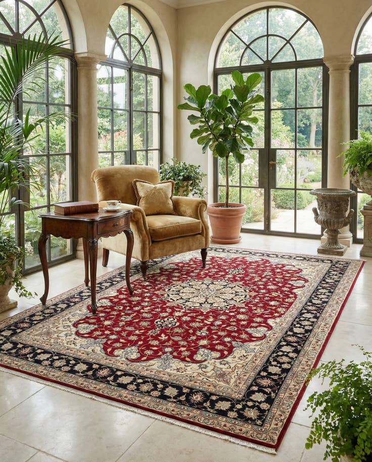 Detail image of 6' 8 x 10' 4 Tabriz Rug