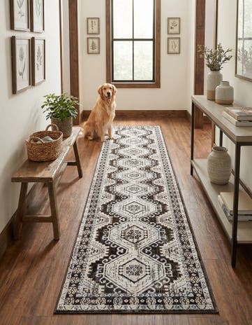 Gray Charlotte Runner Rug