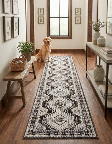 Gray Charlotte Runner Rug