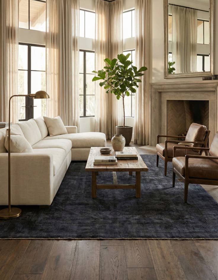 Detail image of 9' 7 x 12' 6  Hand Knotted Ultra Vintage Persian Wool Rug