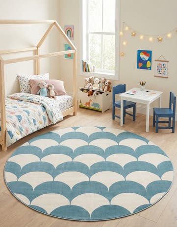 7' 10 x 7' 10 Whimsy Kids Round Rug