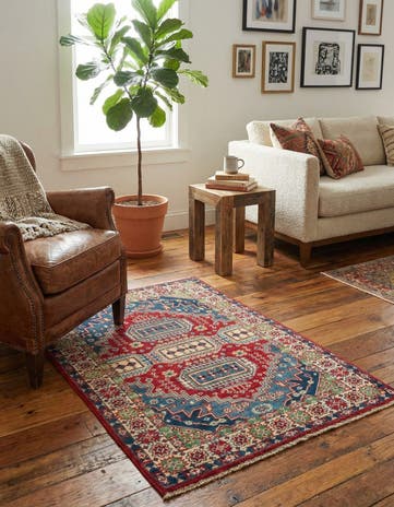2' 10 x 4' 2 Hand Knotted Kazak Rug