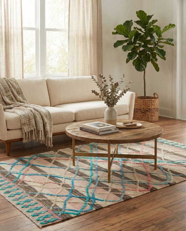 Detail image of 4' x 6' 1 Hand Knotted Darya Wool Rug