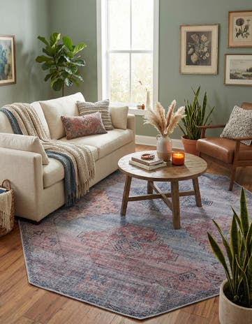 7' 10 x 7' 10 Washable Sisu Octagon Rug