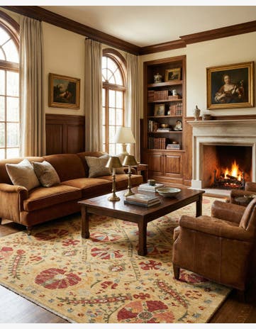6' 10 x 10' 4 Hand Knotted Ariana Ziegler Oriental Rug