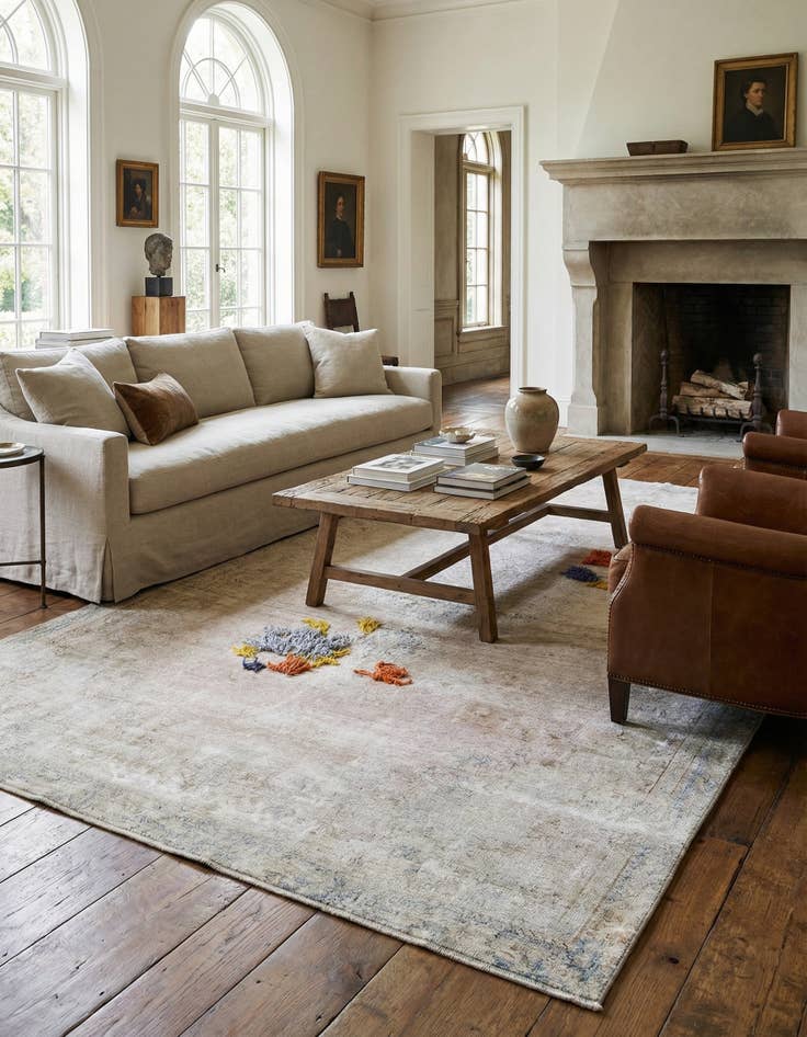 Detail image of 8' x 14' 3 Hand Knotted Ultra Vintage Persian Wool Rug