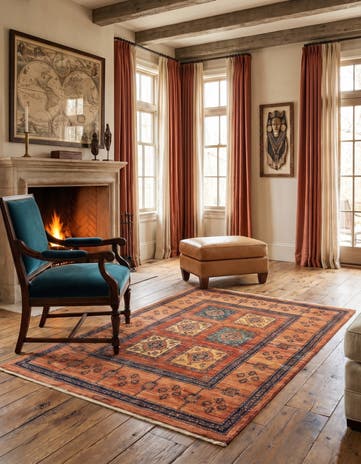 3' 5 x 5' 1 Kashkuli Wool Rug