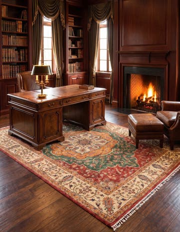 5' 6 x 8' 5 Hand Knotted Ariana Ziegler Rug