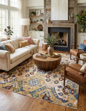 7' 10 x 9' 9 Hand Knotted Darya Rug