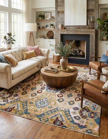 7' 10 x 9' 9 Hand Knotted Darya Rug