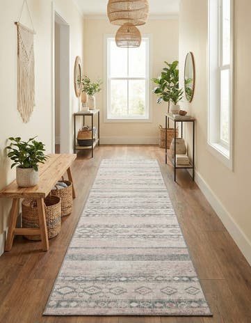 2' 6 x 12' Washable Timeless Runner Rug