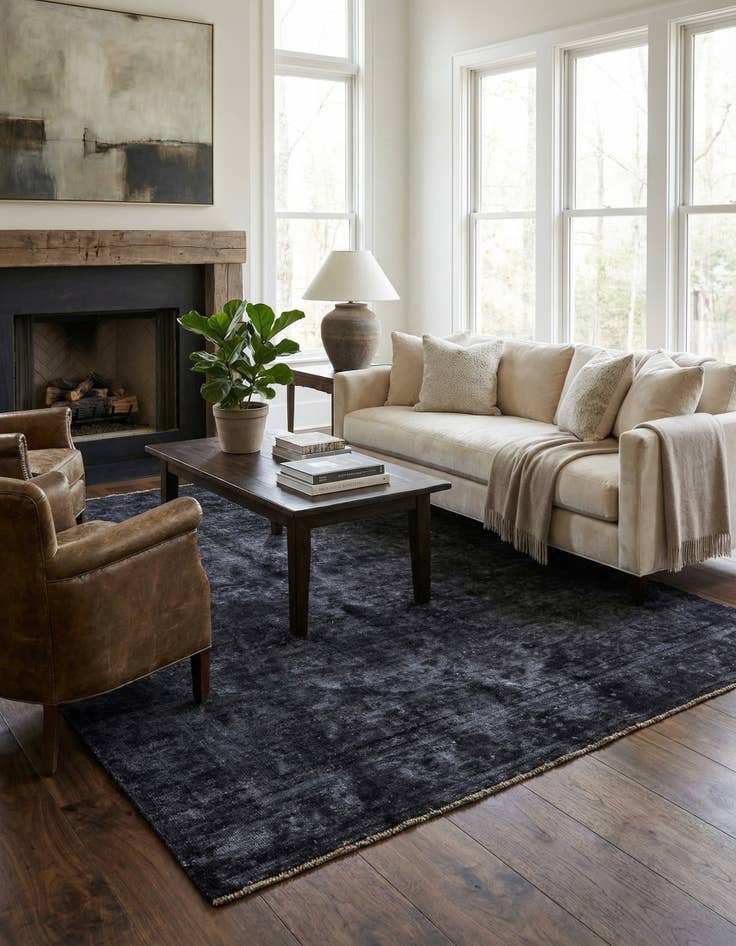 Detail image of 6' x 9' 6  Hand Knotted Ultra Vintage Persian Wool Rug