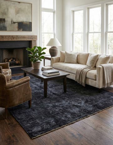 6' x 9' 6 Hand Knotted Ultra Vintage Persian Wool Rug