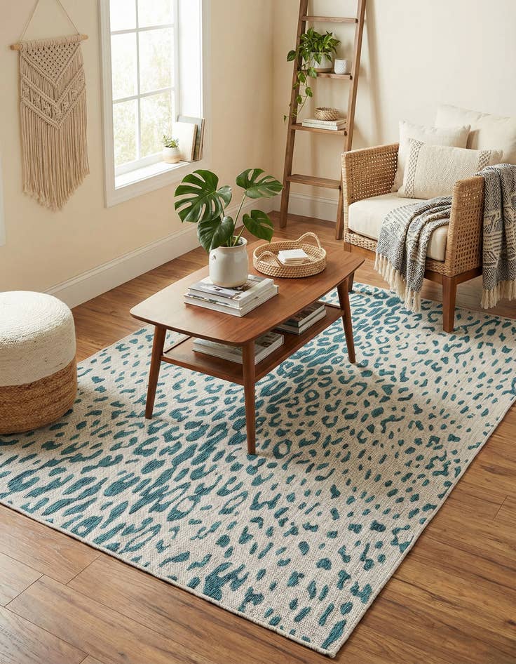 Detail image of 5' 3 x 8' Easy-Clean Safari Indoor / Outdoor Rug