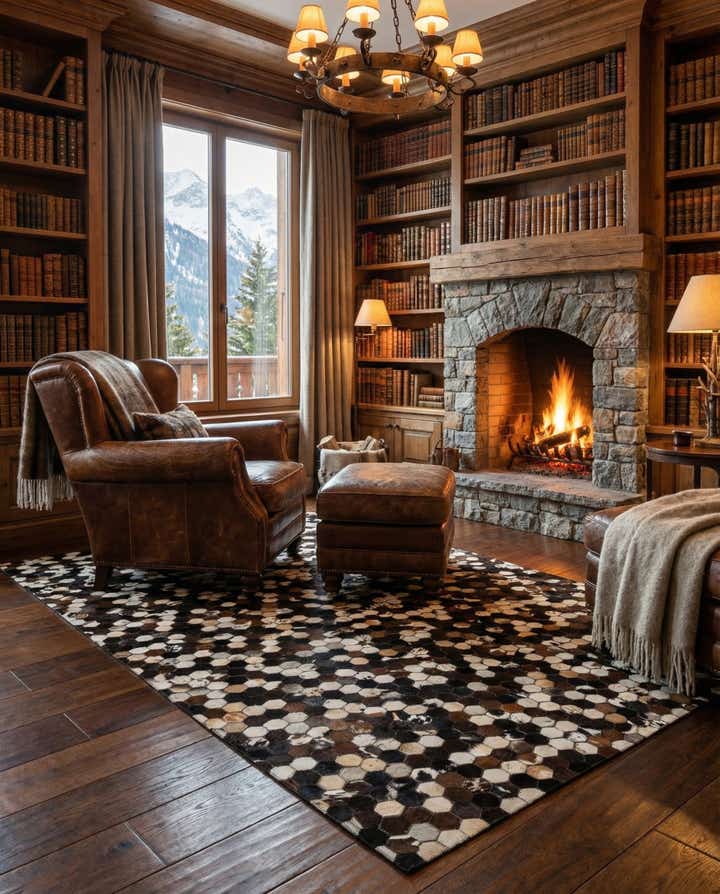 5' 2 x 8' Cowhide - Patchwork Rug