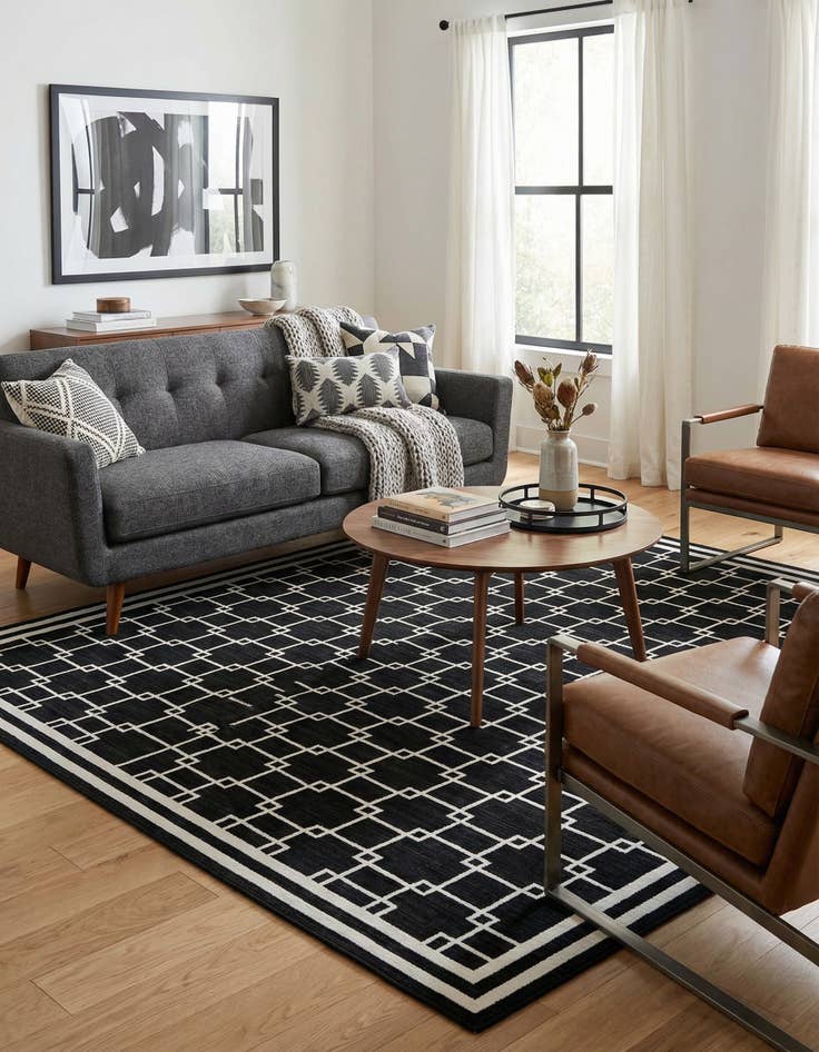 Detail image of Jill Zarin 7' 10 x 7' 10 Metropolitan Uptown Square Rug