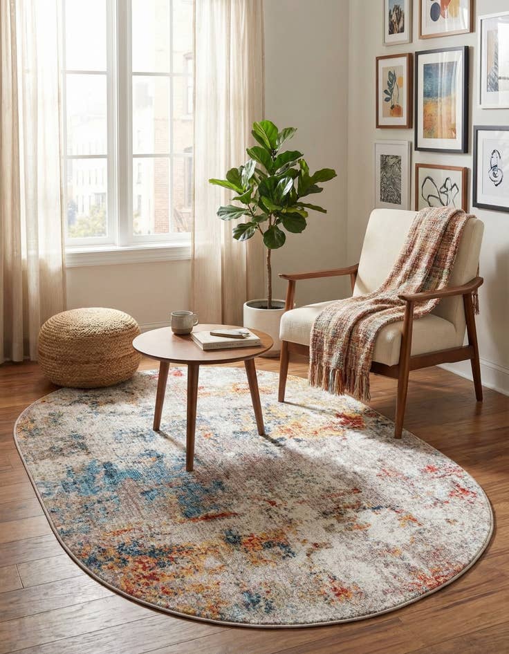 Detail image of  3' 3 x 5' 3 Andromeda Oval Rug